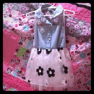 3 T Dress with flowers